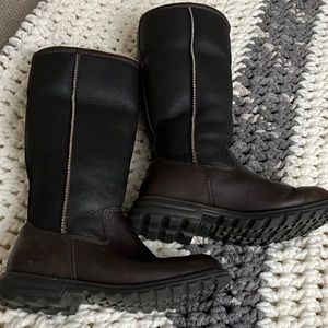 UGG Brooks Tall Brown Boots, Size 6
